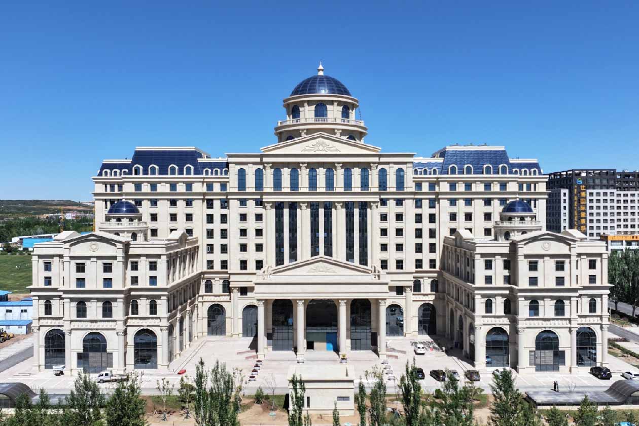 European architecture lighting effects